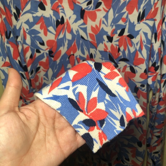 Lauren Ralph Lauren Floral-Print Crewneck long sleeve Sweater size L - Picture 4 of 8